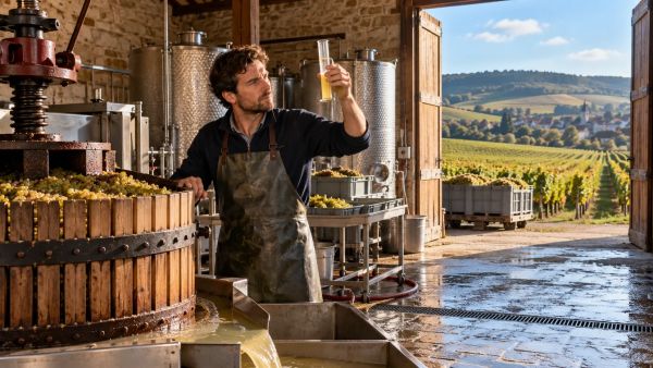 La transformation fascinante du moût en champagne
